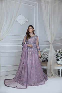 Gorgeous Unstitched Purple Maxi: A Pakistani Bridal Dream ✨